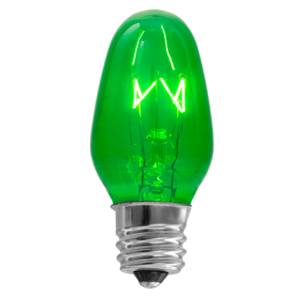 15 Watt Light Bulb Green