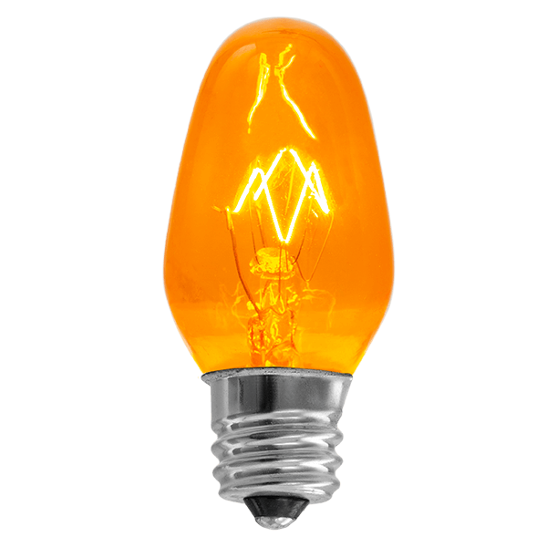 15 Watt Light Bulb Orange