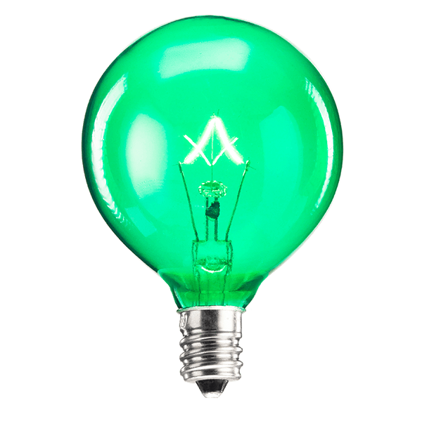 25 Watt Light Bulb Green